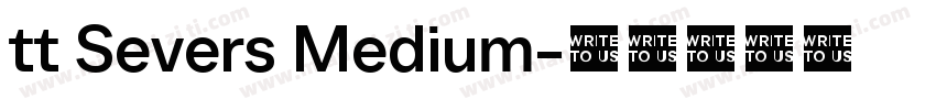 tt Severs Medium字体转换